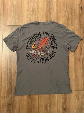 Jetty x Ron Jon Surf Shop Gray Graphic Short-Sleeve Men's T-Shirt